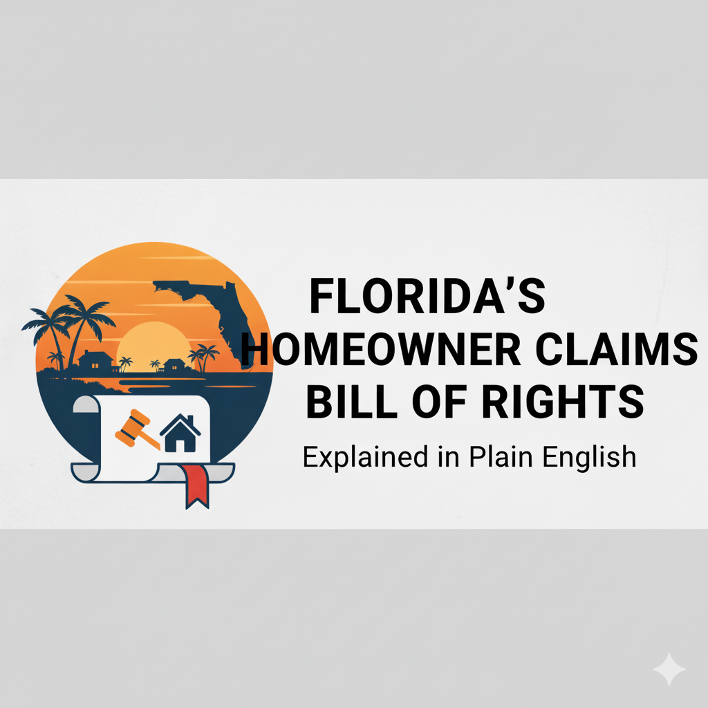 Florida’s Homeowner Claims Bill of Rights Explained in Plain English