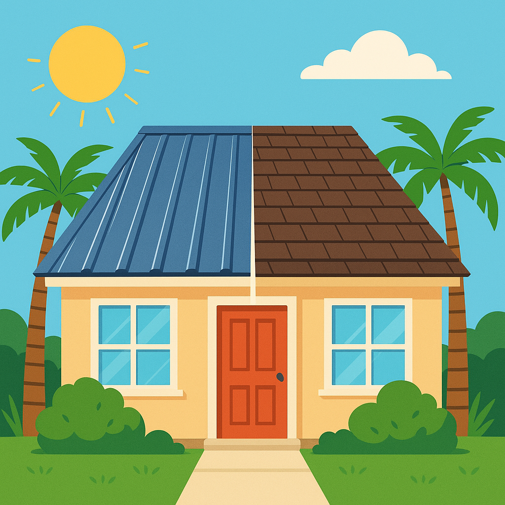 Metal Roof vs. Shingle Roof: Long-Term Cost Comparison for Florida Homes